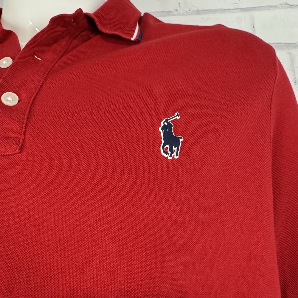 Ralph Lauren Polo Shirt Men's XL Polo Short Sleeve Red Pony Rugby Polo 67